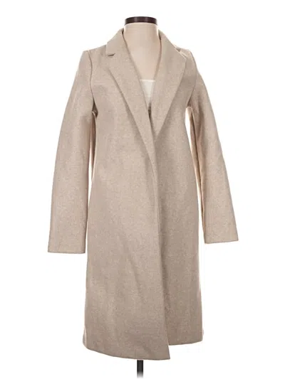 Pre-owned Zara Coat In Tan