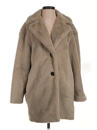 Pre-owned Zara Coat In Tan