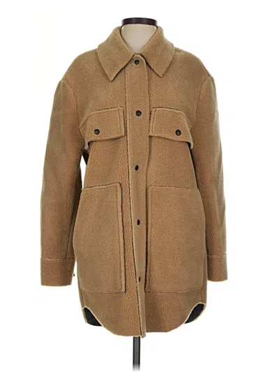 Pre-owned Zara Coat In Tan