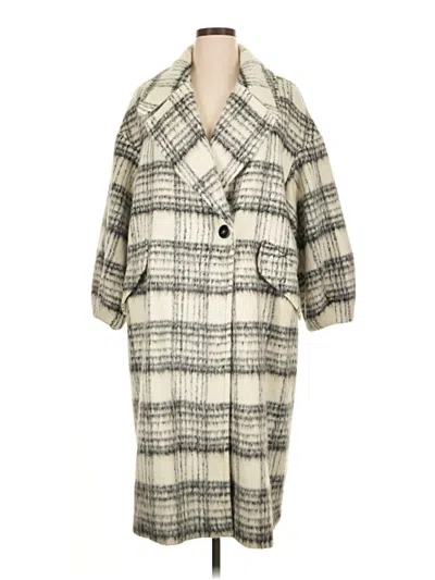 Pre-owned Zara Coat In White