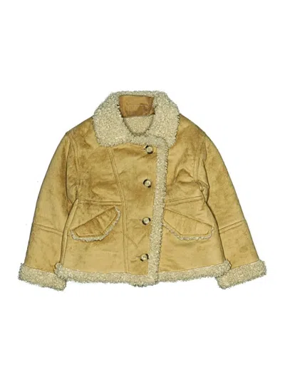 Pre-owned Zara Kids' Coat In Yellow
