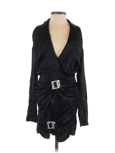 Pre-owned Zara Cocktail Dress In Black