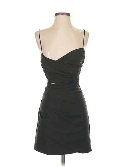 Pre-owned Zara Cocktail Dress In Black