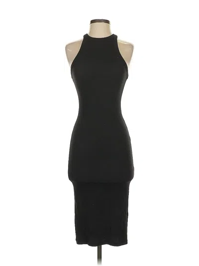 Pre-owned Zara Cocktail Dress In Black