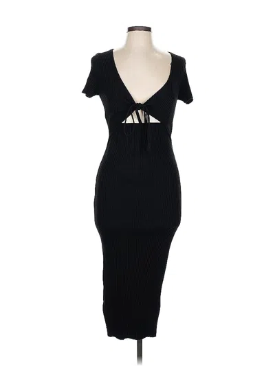 Pre-owned Zara Cocktail Dress In Black