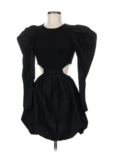Pre-owned Zara Cocktail Dress In Black