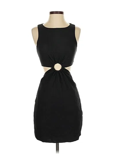 Pre-owned Zara Cocktail Dress In Black