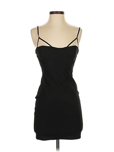 Pre-owned Zara Cocktail Dress In Black