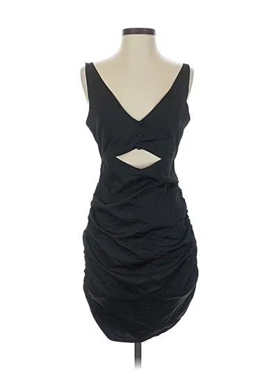 Pre-owned Zara Cocktail Dress In Black