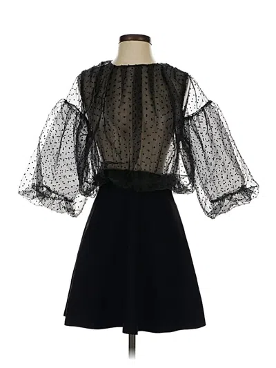 Pre-owned Zara Cocktail Dress In Black