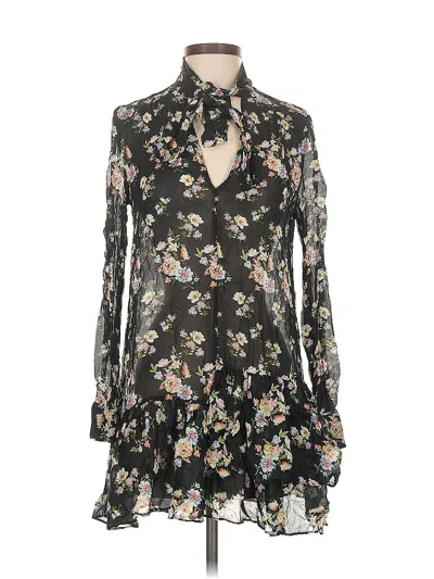Pre-owned Zara Cocktail Dress In Black