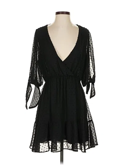 Pre-owned Zara Cocktail Dress In Black