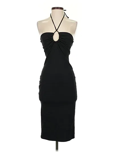 Pre-owned Zara Cocktail Dress In Black