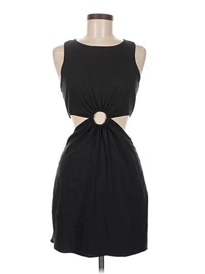 Pre-owned Zara Cocktail Dress In Black