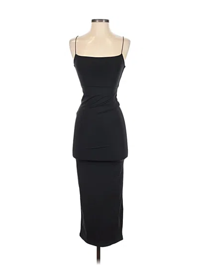 Pre-owned Zara Cocktail Dress In Black