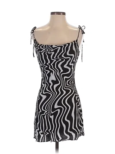 Pre-owned Zara Cocktail Dress In Black