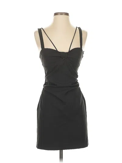 Pre-owned Zara Cocktail Dress In Black