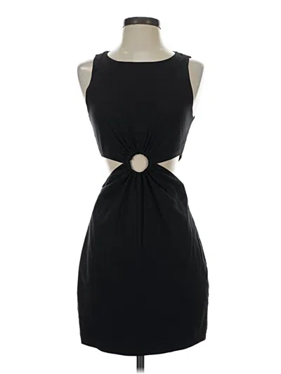 Pre-owned Zara Cocktail Dress In Black