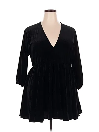 Pre-owned Zara Cocktail Dress In Black