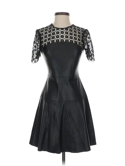 Pre-owned Zara Cocktail Dress In Black