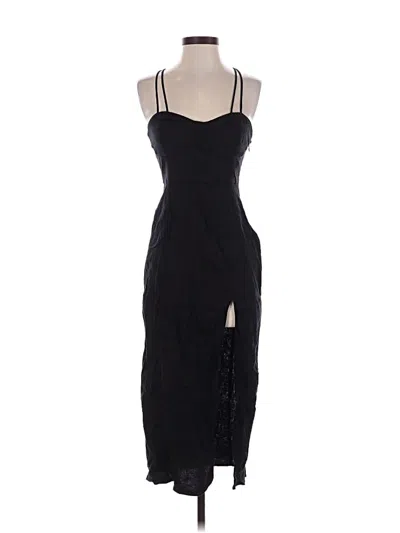 Pre-owned Zara Cocktail Dress In Black