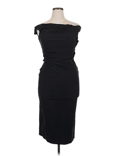 Pre-owned Zara Cocktail Dress In Black
