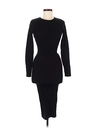 Pre-owned Zara Cocktail Dress In Black