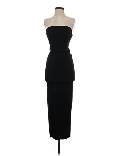 Pre-owned Zara Cocktail Dress In Black