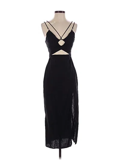 Pre-owned Zara Cocktail Dress In Black