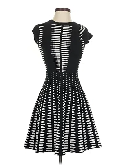 Pre-owned Zara Cocktail Dress In Black