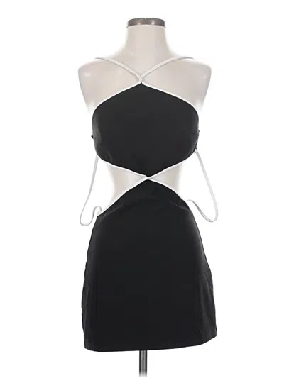 Pre-owned Zara Cocktail Dress In Black
