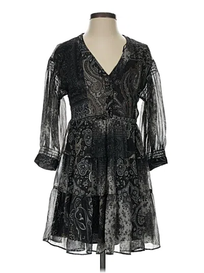 Pre-owned Zara Cocktail Dress In Black