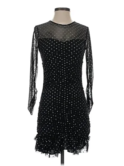 Pre-owned Zara Cocktail Dress In Black