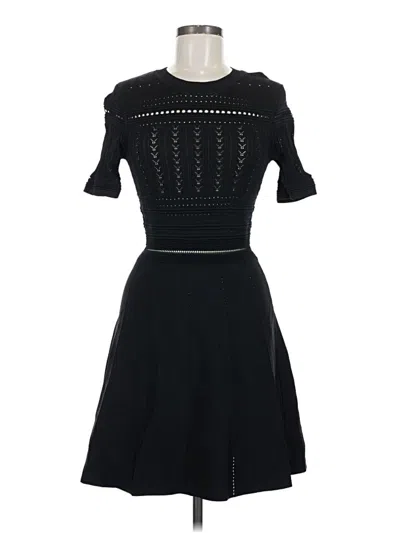 Pre-owned Zara Cocktail Dress In Black