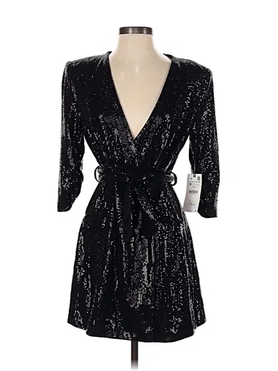 Pre-owned Zara Cocktail Dress In Black