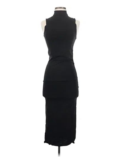 Pre-owned Zara Cocktail Dress In Black