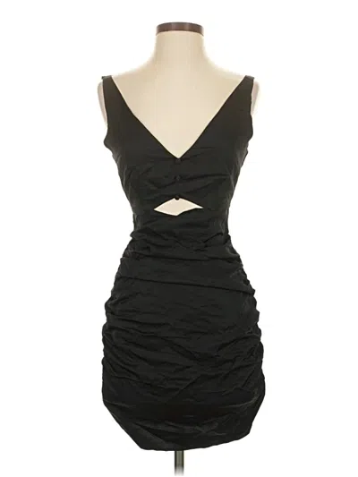 Pre-owned Zara Cocktail Dress In Black