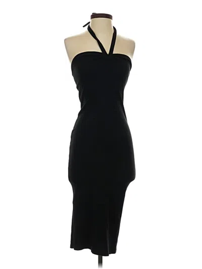 Pre-owned Zara Cocktail Dress In Black