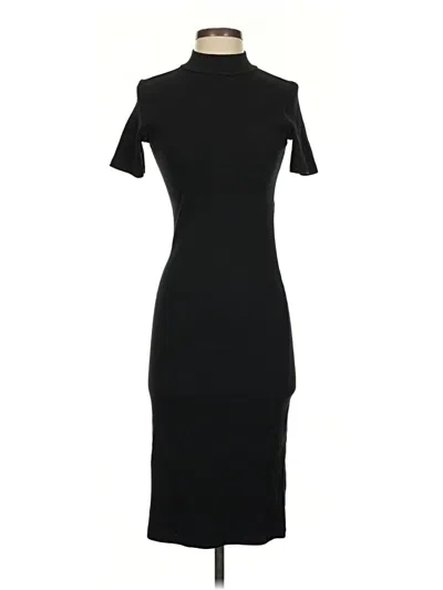 Pre-owned Zara Cocktail Dress In Black