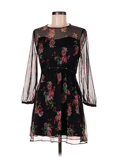 Pre-owned Zara Cocktail Dress In Black