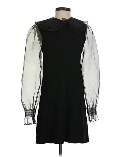 Pre-owned Zara Cocktail Dress In Black