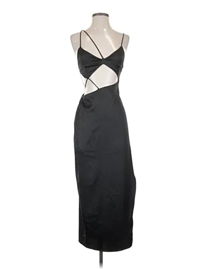 Pre-owned Zara Cocktail Dress In Black