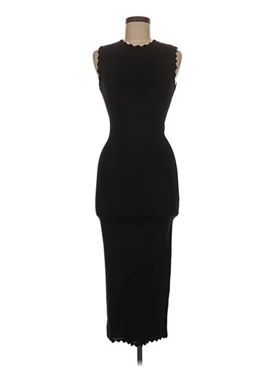 Pre-owned Zara Cocktail Dress In Black