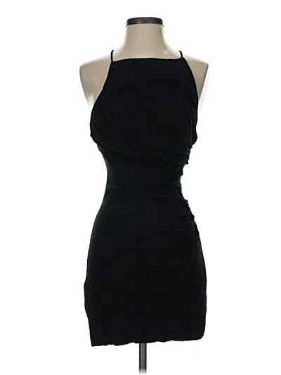 Pre-owned Zara Cocktail Dress In Black