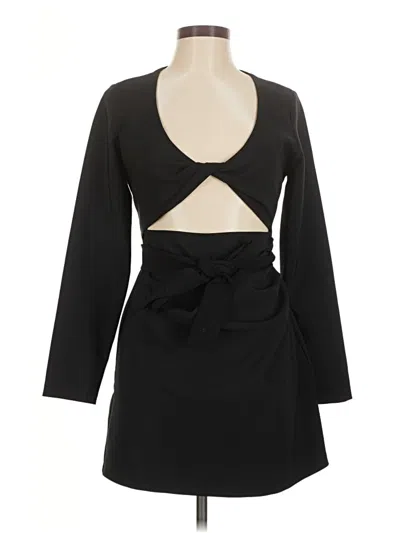 Pre-owned Zara Cocktail Dress In Black