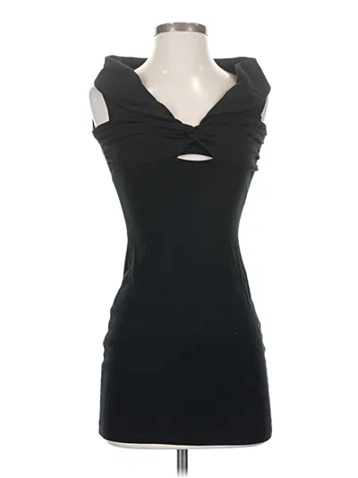 Pre-owned Zara Cocktail Dress In Black