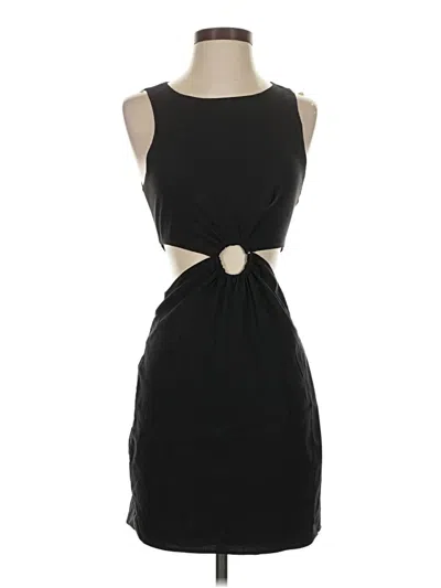 Pre-owned Zara Cocktail Dress In Black