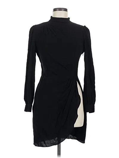 Pre-owned Zara Cocktail Dress In Black