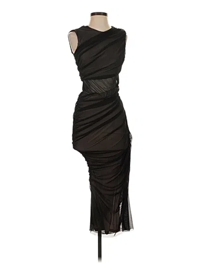 Pre-owned Zara Cocktail Dress In Black