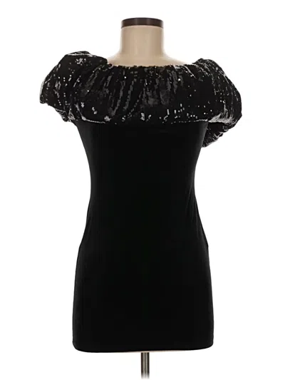 Pre-owned Zara Cocktail Dress In Black